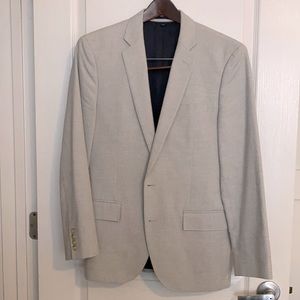 J Crew Ludlow jacket in light gray Italian fabric